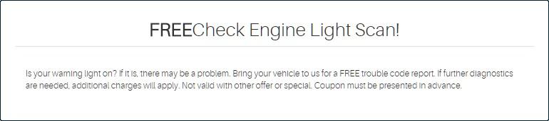 Free engine check